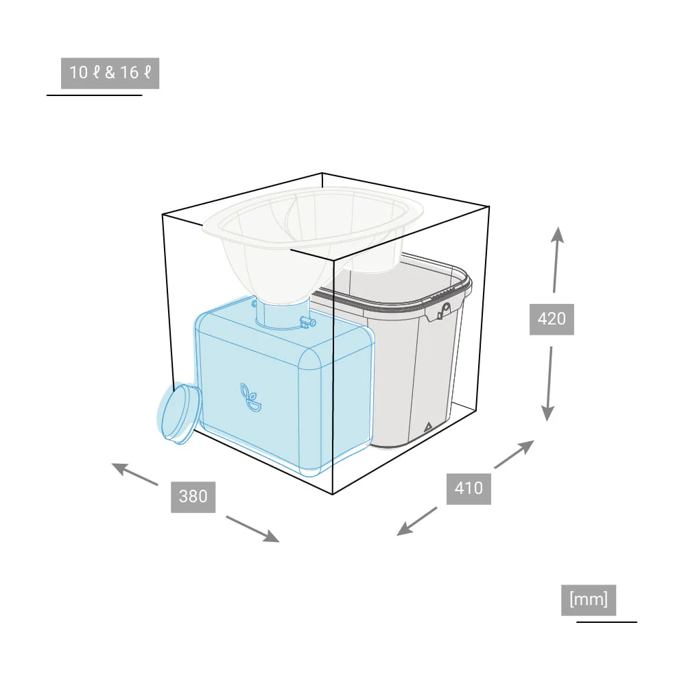Trelino® • DIY Set XL for large volume composting toilets - Image 3